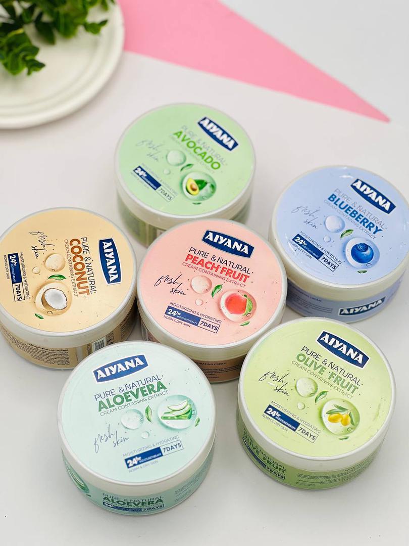 کرم آبرسان کاسهای آیانا |AIYANAمرطوبکننده و نرمکننده پوست صورت و دست