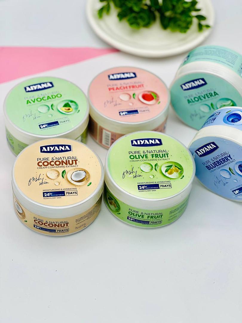 کرم آبرسان کاسهای آیانا |AIYANAمرطوبکننده و نرمکننده پوست صورت و دست