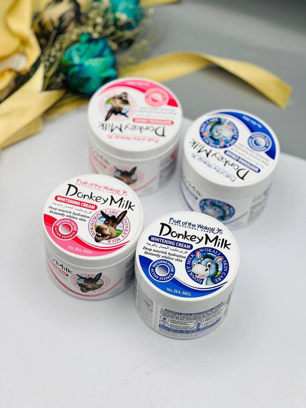 کرم سفید کننده وکالی مدل شیر الاغ | روشنکننده طبیعی پوست Wokali Donkey Milk