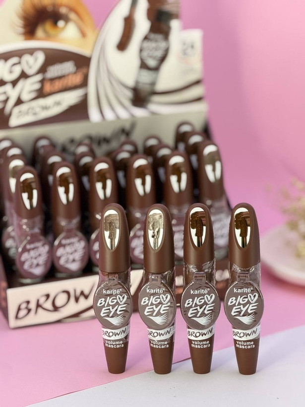 ریمل قهوه ای کاریتهKarite| حجم دهنده وبلند کننده مژه طبیعی